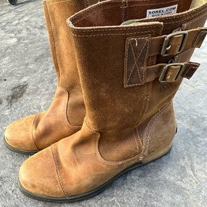 Solel brown leather boots